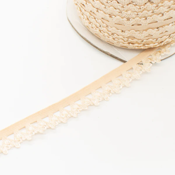 Scalloped Edged Coloured Elastic-10mm - Image 28