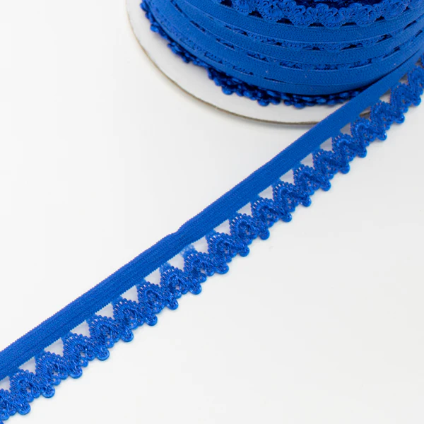 Scalloped Edged Coloured Elastic-10mm - Image 39