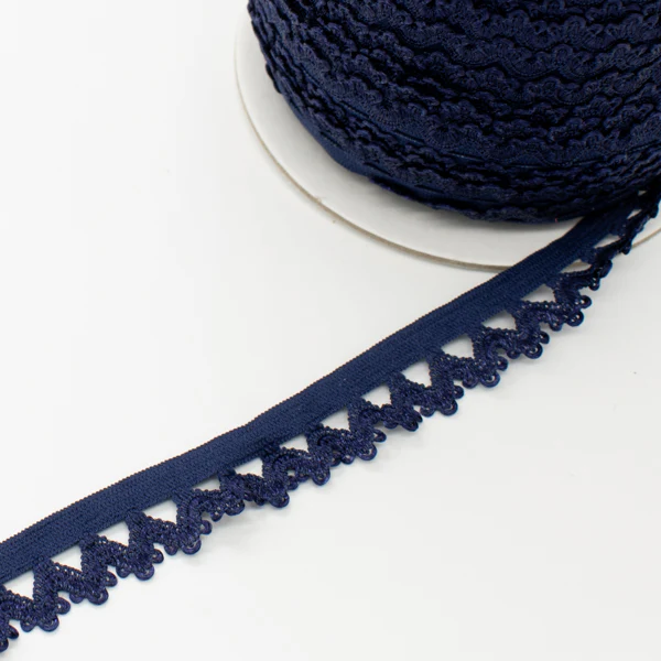 Scalloped Edged Coloured Elastic-10mm - Image 40