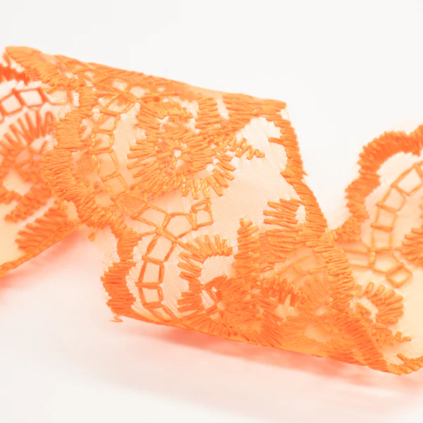 Embroidered Organza Lace Trim-4cm - Image 2