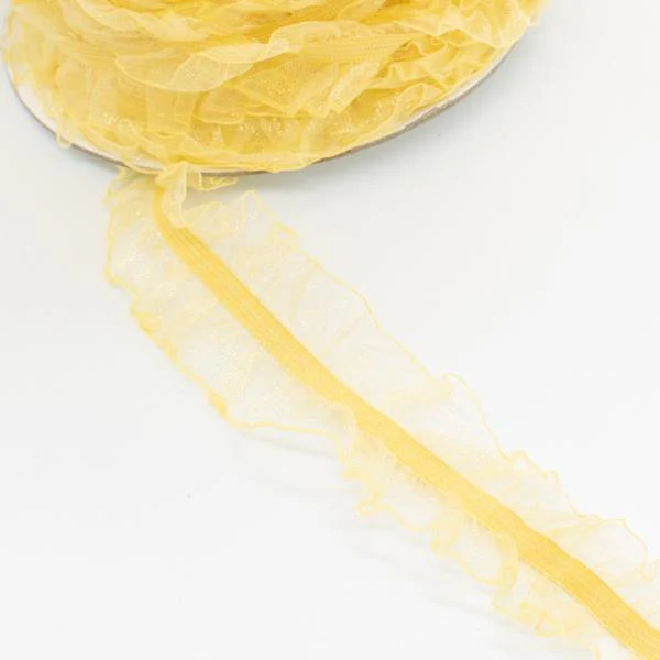 Frilled Organza Elastic Lace Trim 25mm -  Design 2 - Image 15