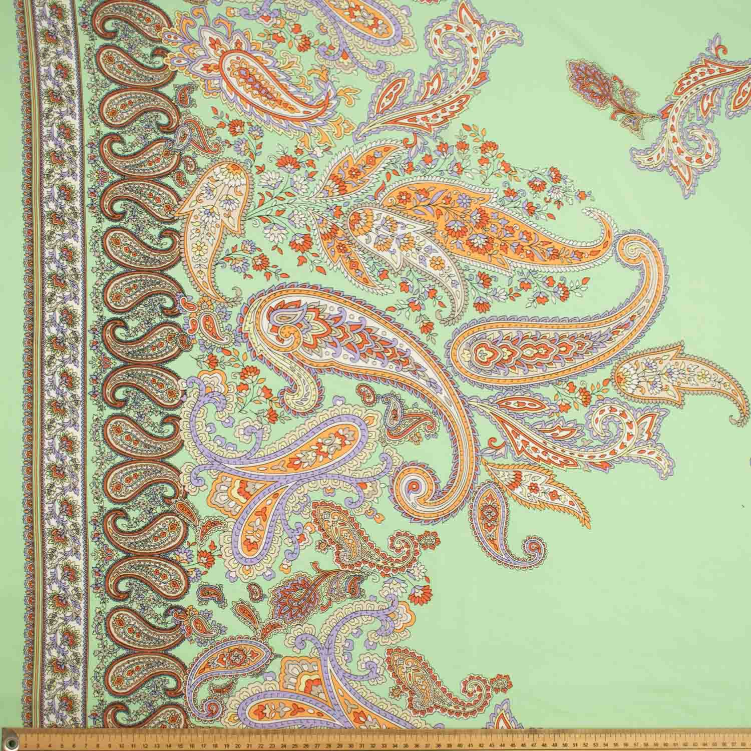 Lakesha Paisley Crepe Border Prints - Image 4