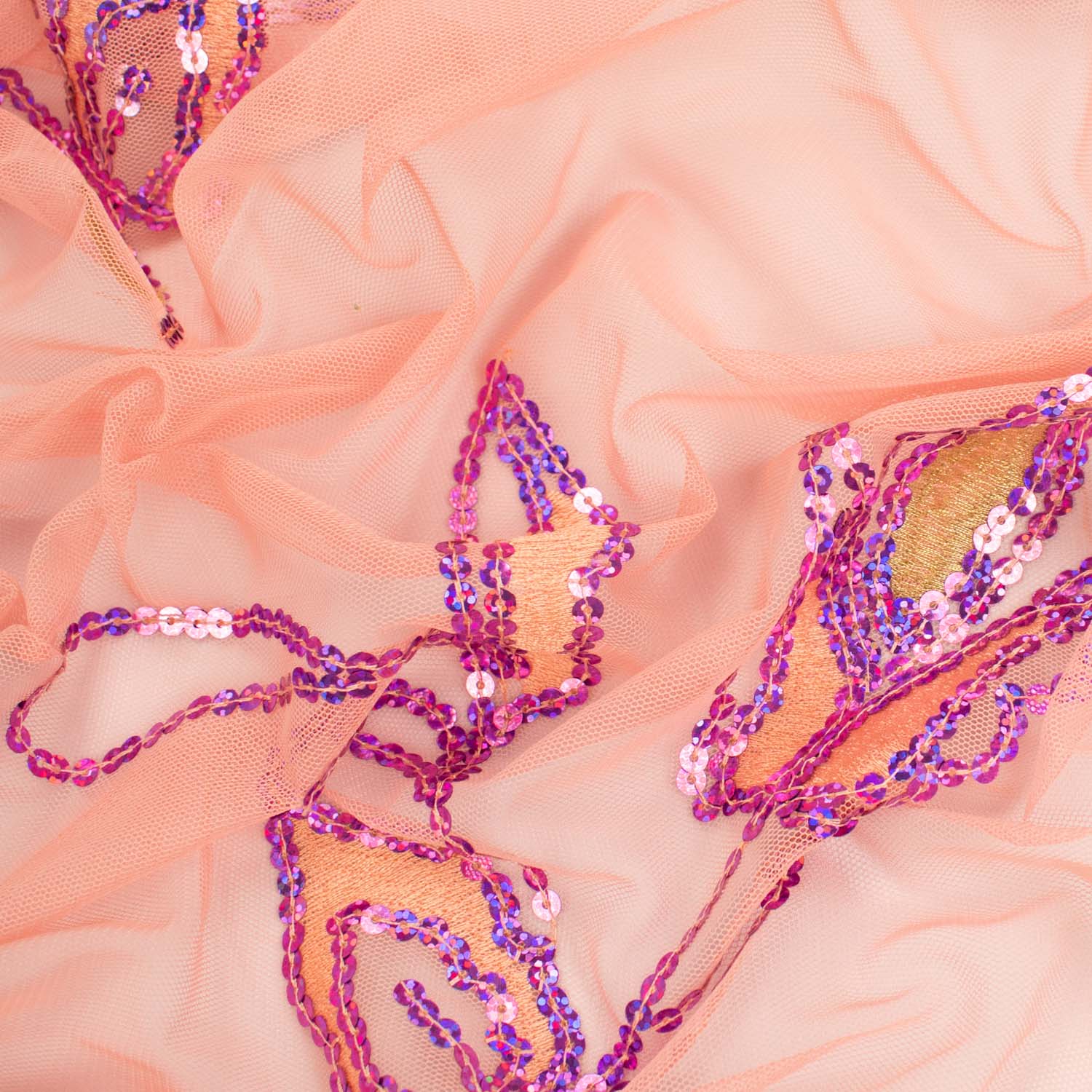 Light Sequin Tulle Lace Design-1 - Image 4