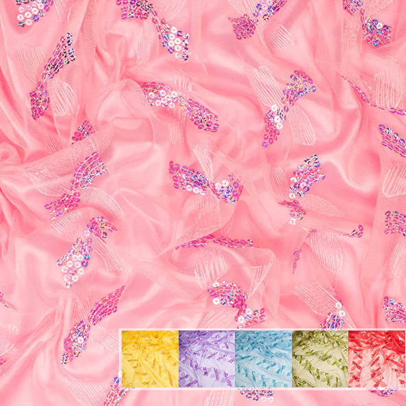 Light Sequin Tulle Lace - Image 2