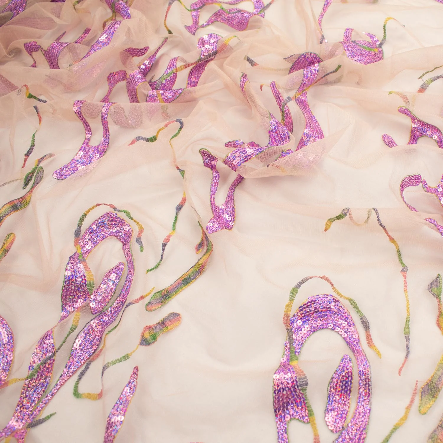 Light Sequin Tulle Lace - Image 31