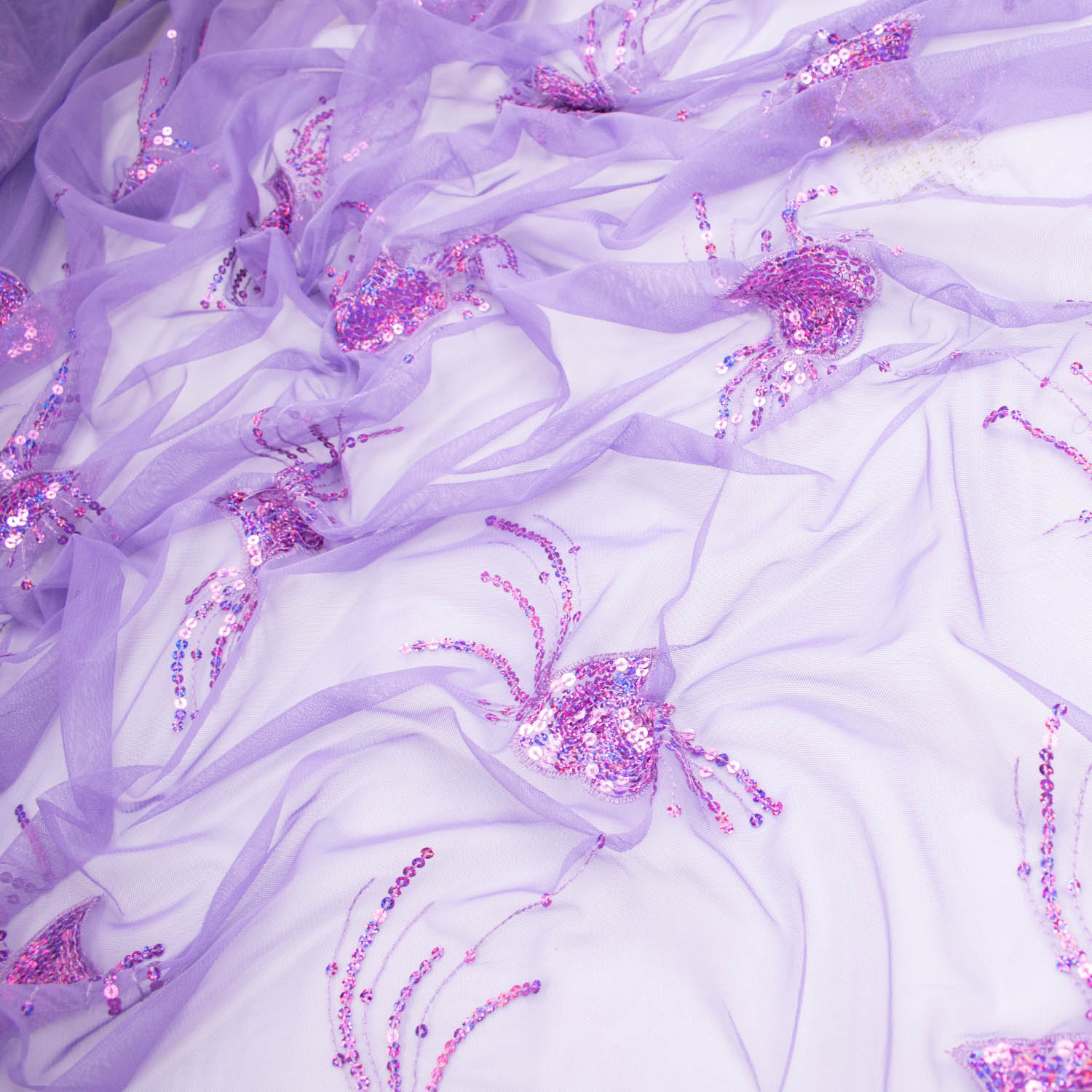 Light Sequin Tulle Lace - Image 44