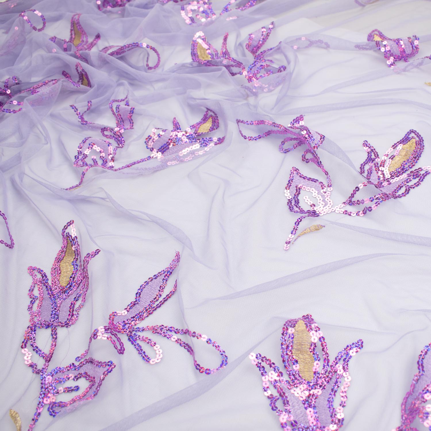 Light Sequin Tulle Lace - Image 6