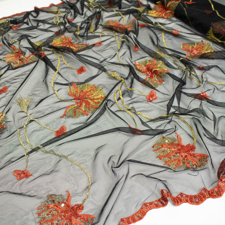 Light Sequin Tulle Lace Design-10 - Image 5