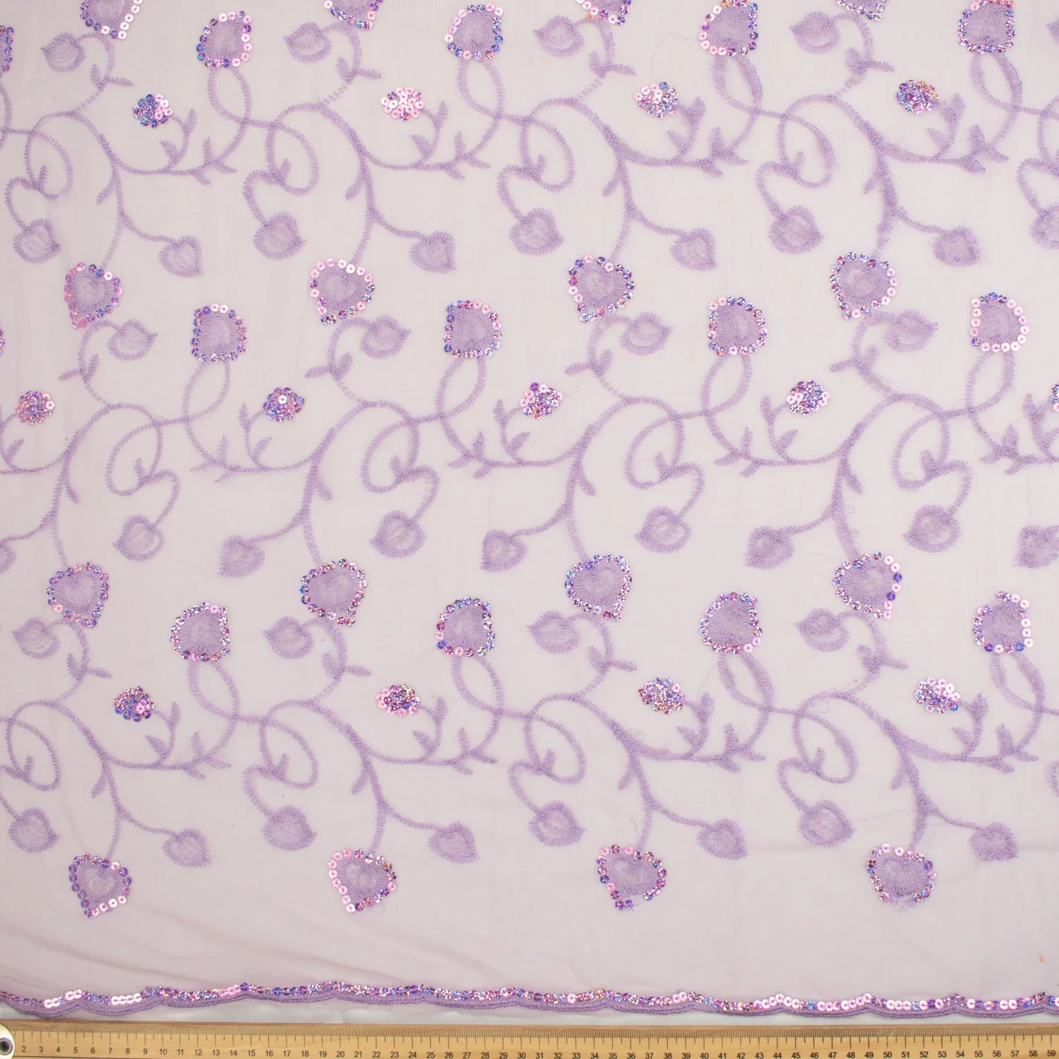 Light Sequin Tulle Lace Design-3 - Image 8