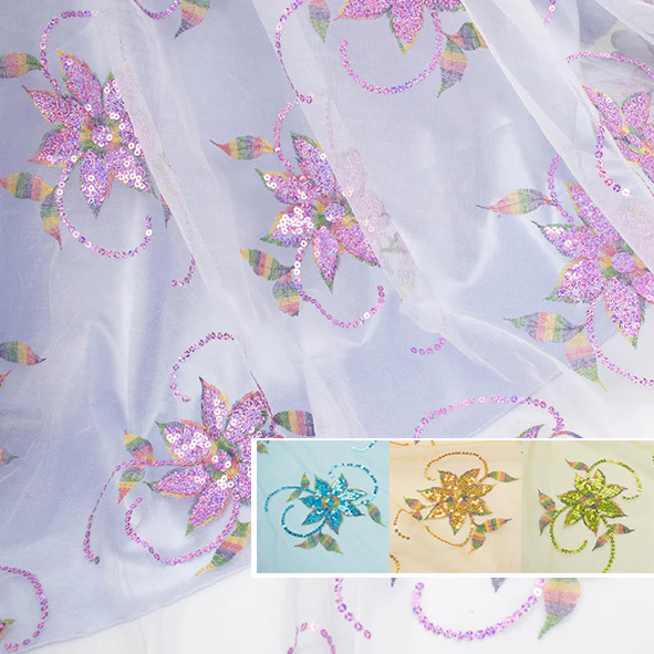 Light Sequin Tulle Lace Design-6