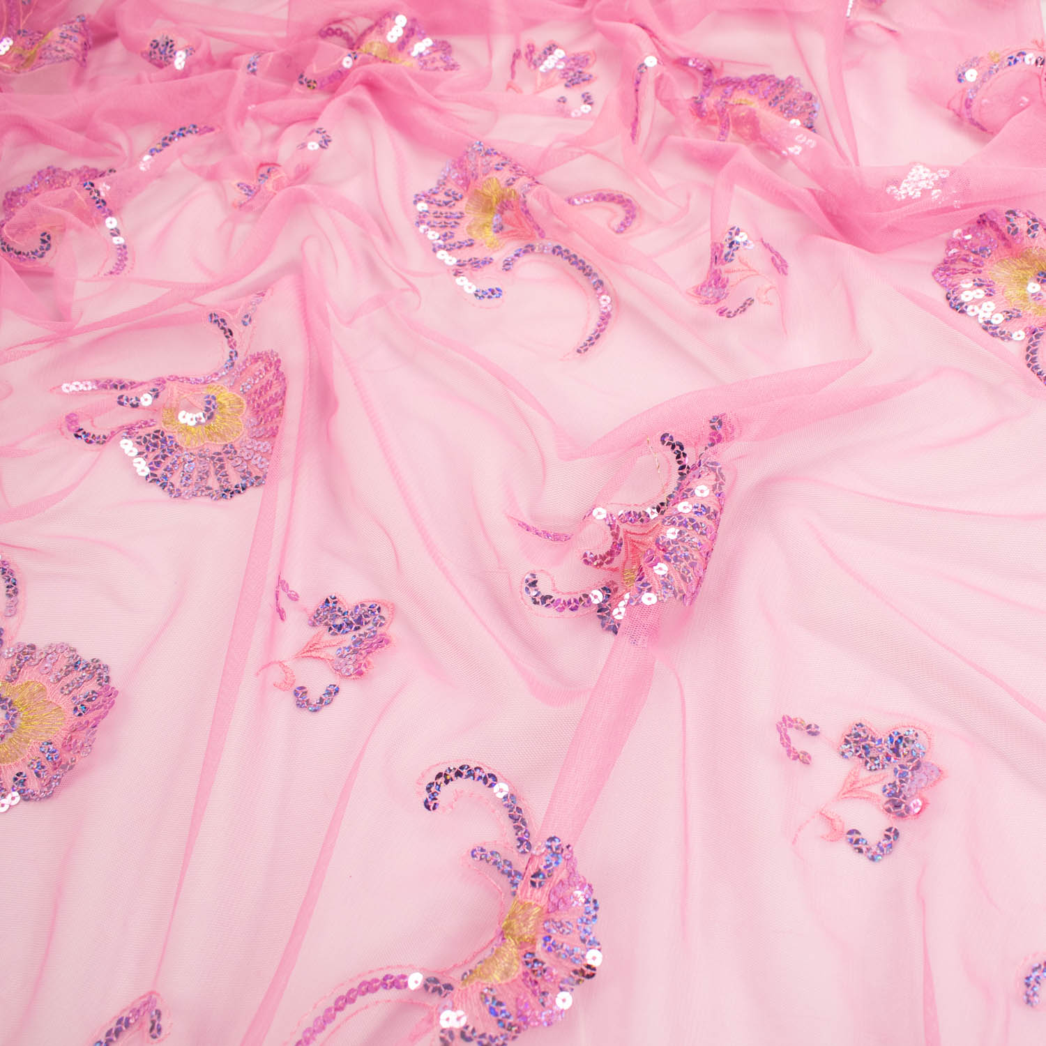 Light Sequin Tulle Lace Design-9 - Image 4