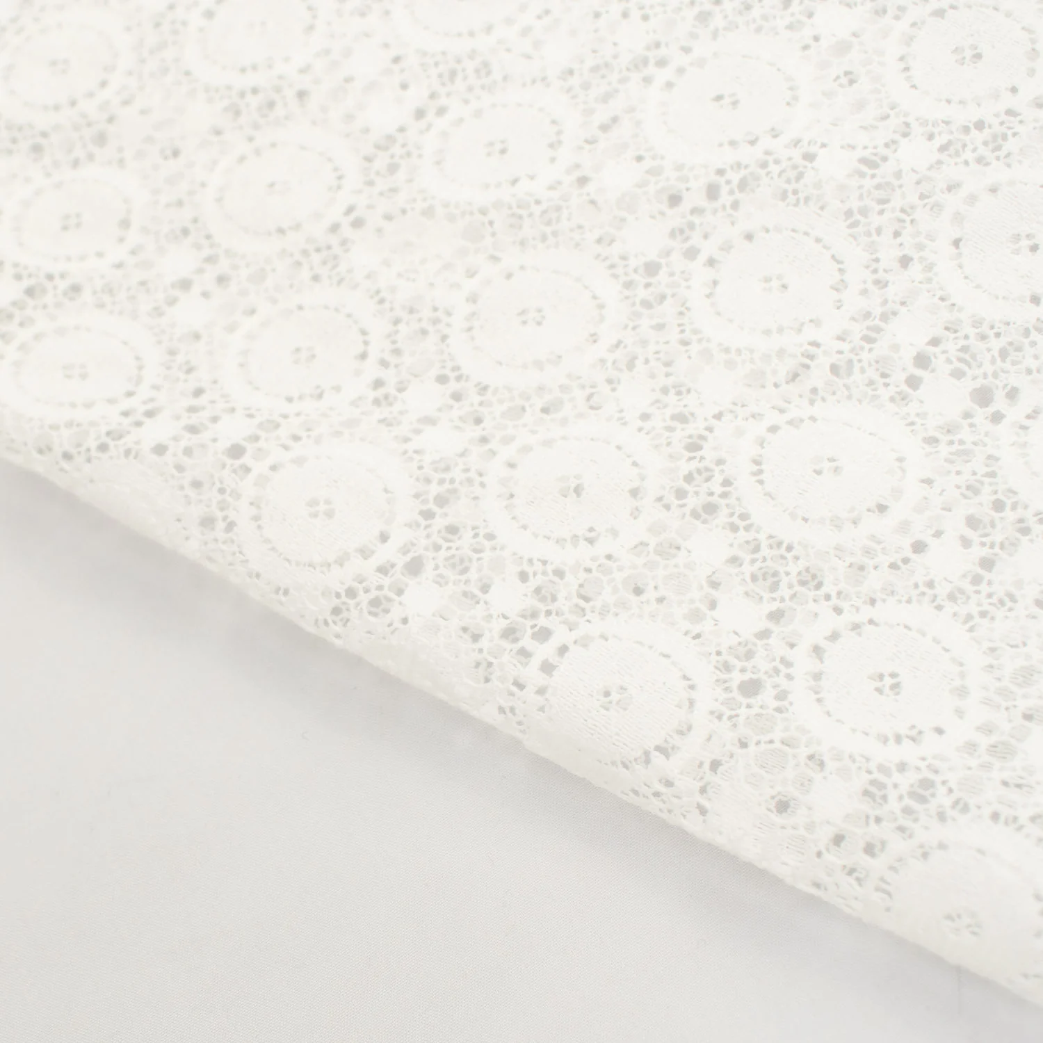 Light Weight White Hollow Circle Lace - Image 3