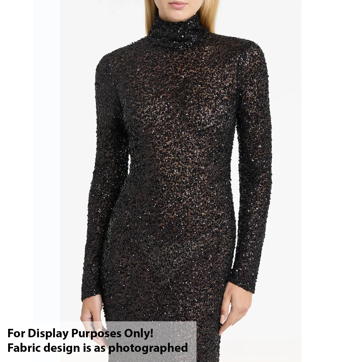 Luxury Pearl & Crystal Beaded Sequins Mesh Lace – SS41900 Black - Image 9