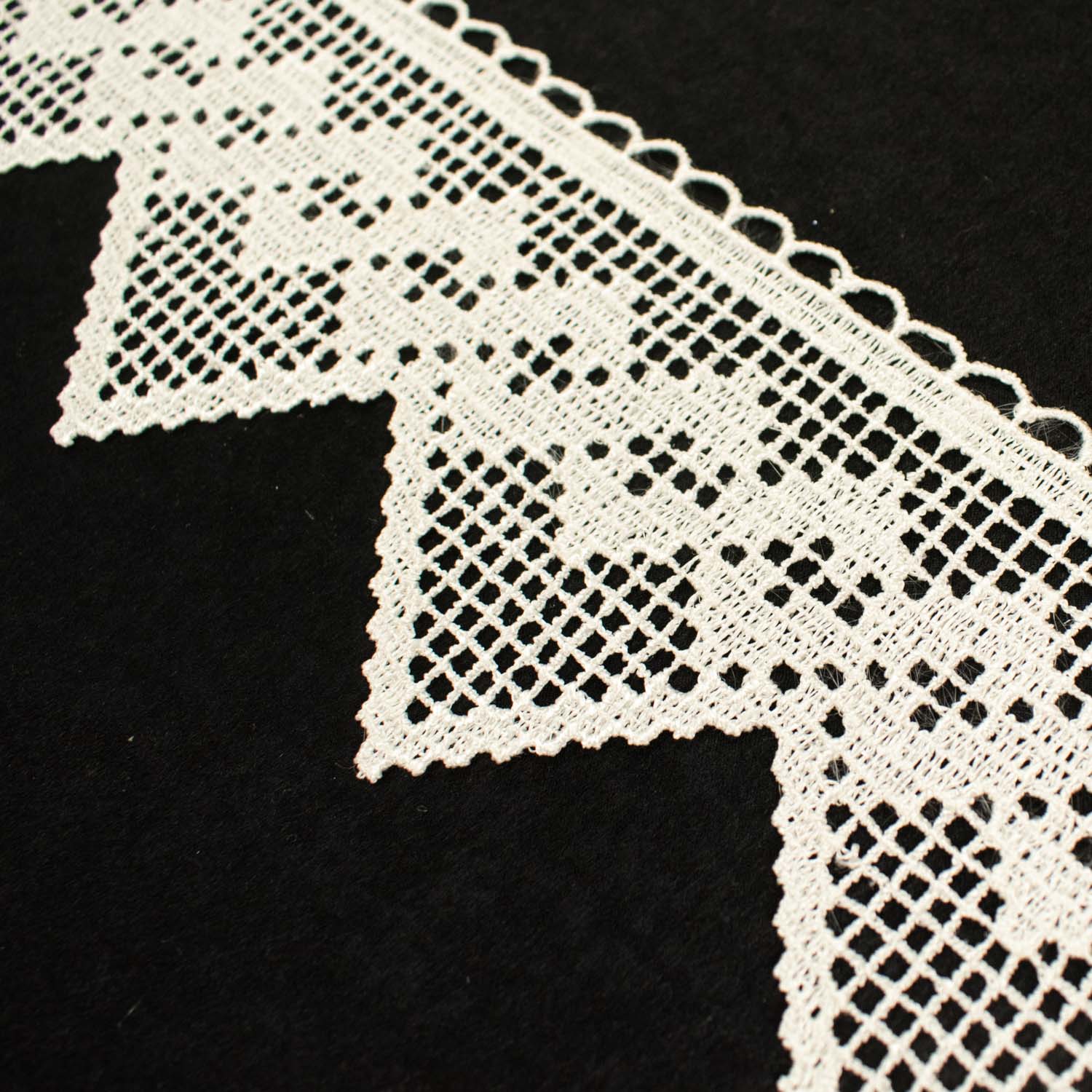 Guipure Macrame Lace Trim Ivory 10cm - Image 3