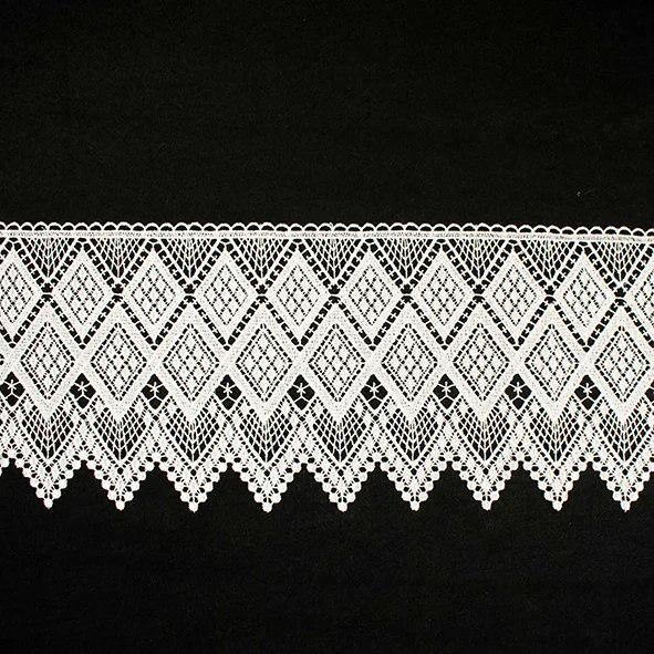 Guipure Macrame Lace Trim White 21cm - Image 2