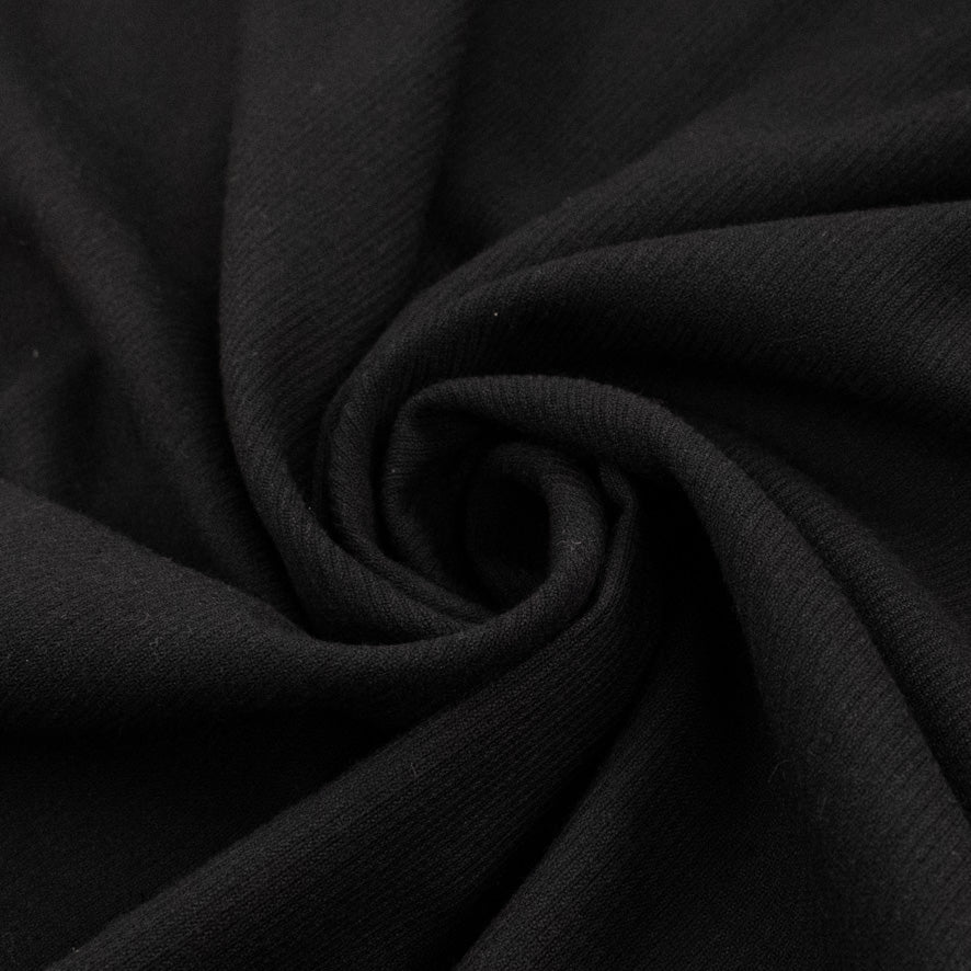 Medium Weight Felted Wool Suiting - Charcoal 150CM - Image 3