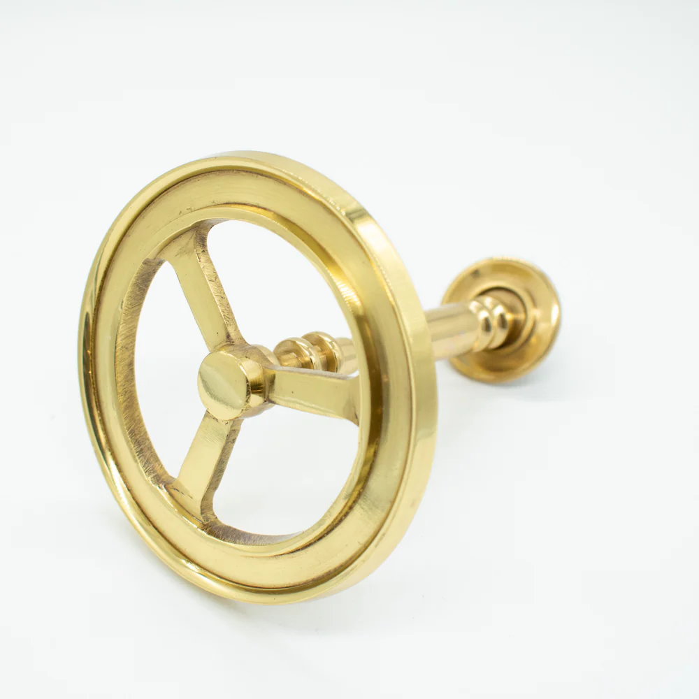 Metal Ship Wheel Curtain Hold Back - Image 3