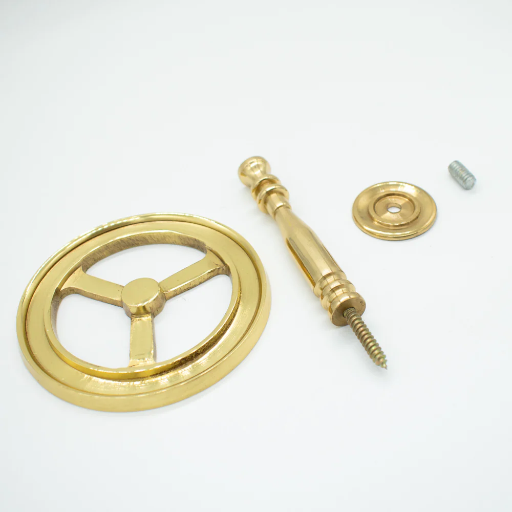 Metal Ship Wheel Curtain Hold Back - Image 9