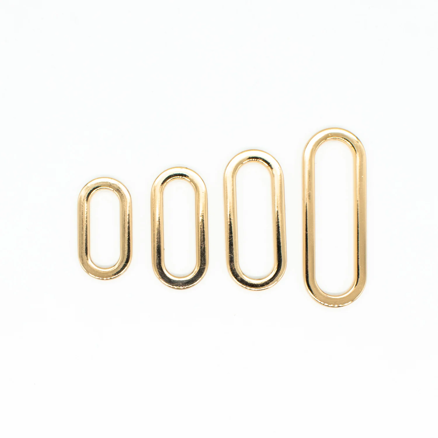 Metal Oval Ring Buckles Gold - Image 3