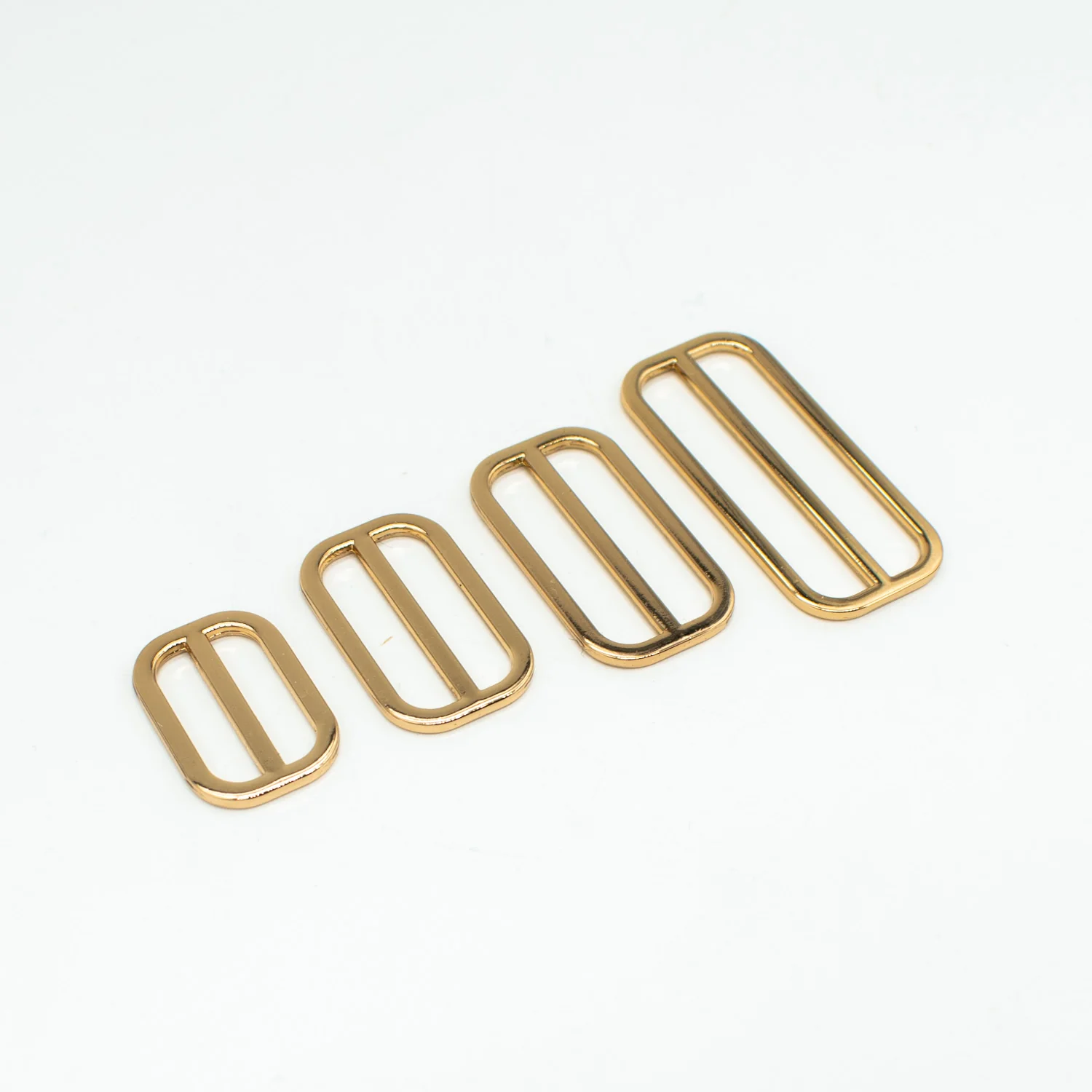 Metal Strap Bag Slider Ring Buckles Gold - Image 3