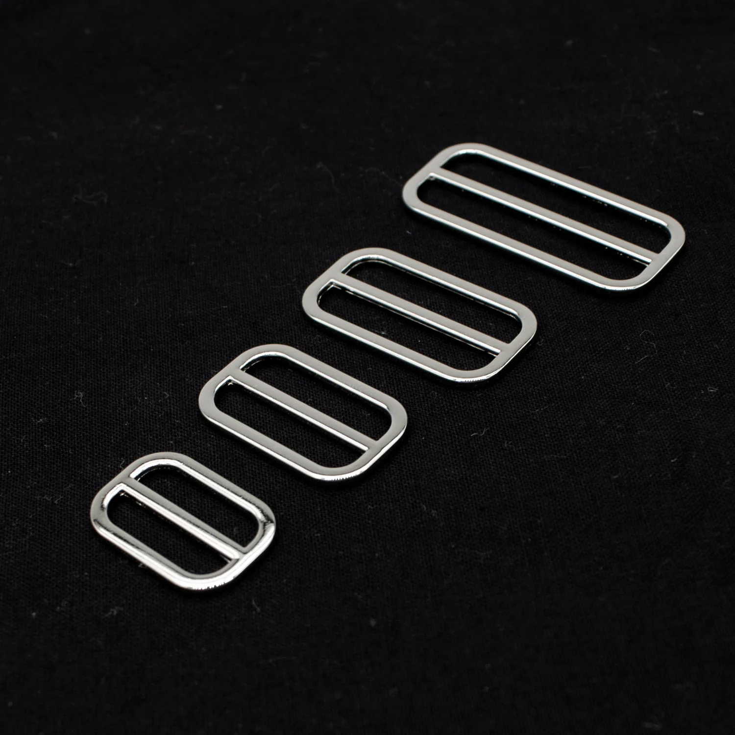 Metal Strap Bag Slider Ring Buckles Silver - Image 3
