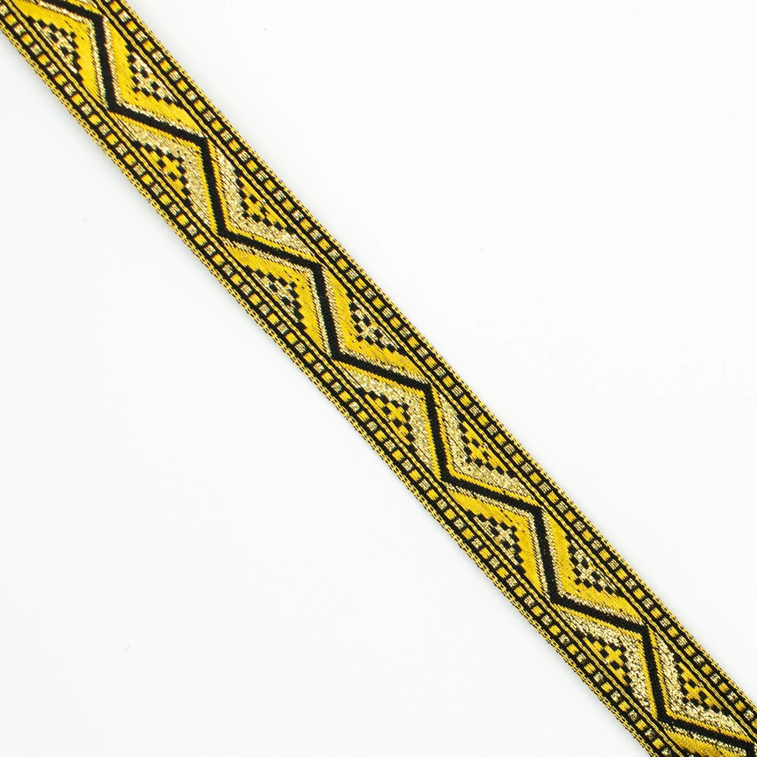 Metallic Fancy Embroidered Jacquard Ribbon-20mm - Image 4