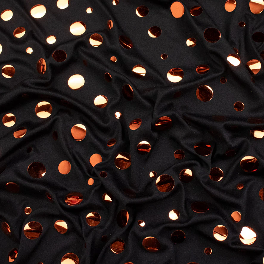 Metallic Shiny Sequin Disco Dots 2-Way Stretch Knit - Image 5