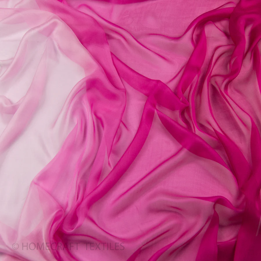 Ombre Shaded Silk Chiffon - Image 10