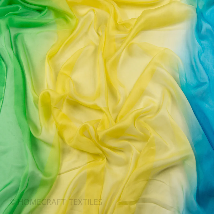 Ombre Shaded Silk Chiffon - Image 11