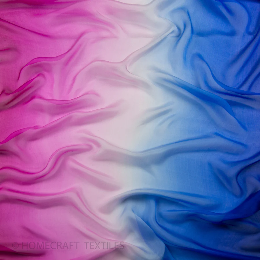 Ombre Shaded Silk Chiffon - Image 21