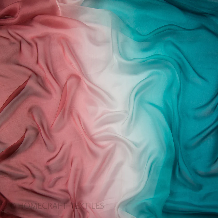 Ombre Shaded Silk Chiffon - Image 22