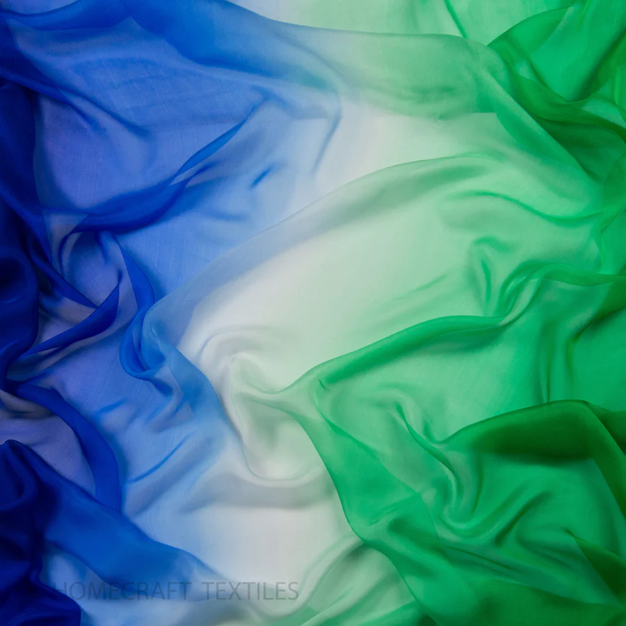 Ombre Shaded Silk Chiffon - Image 23