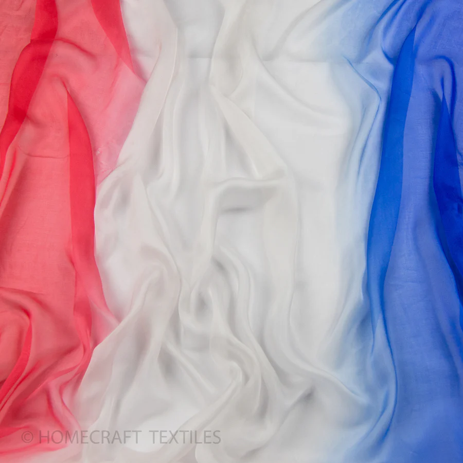 Ombre Shaded Silk Chiffon - Image 8