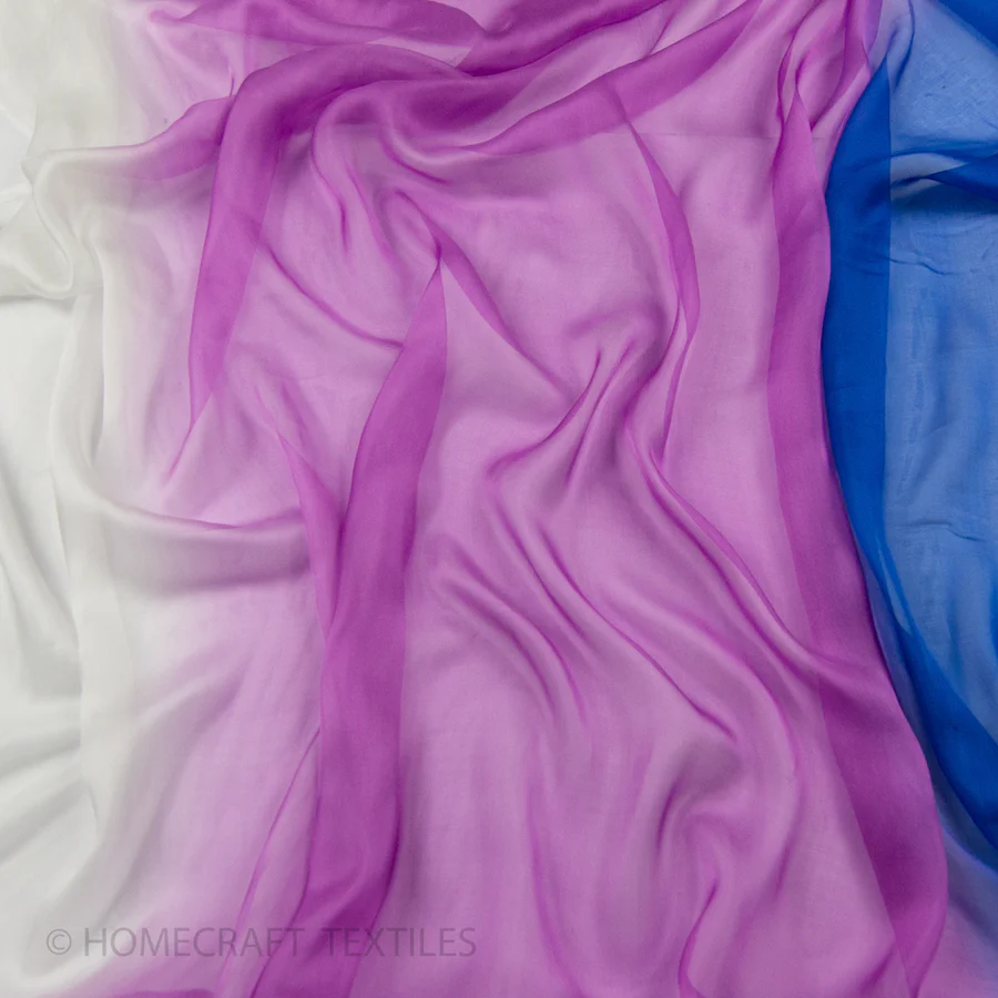 Ombre Shaded Silk Chiffon - Image 9