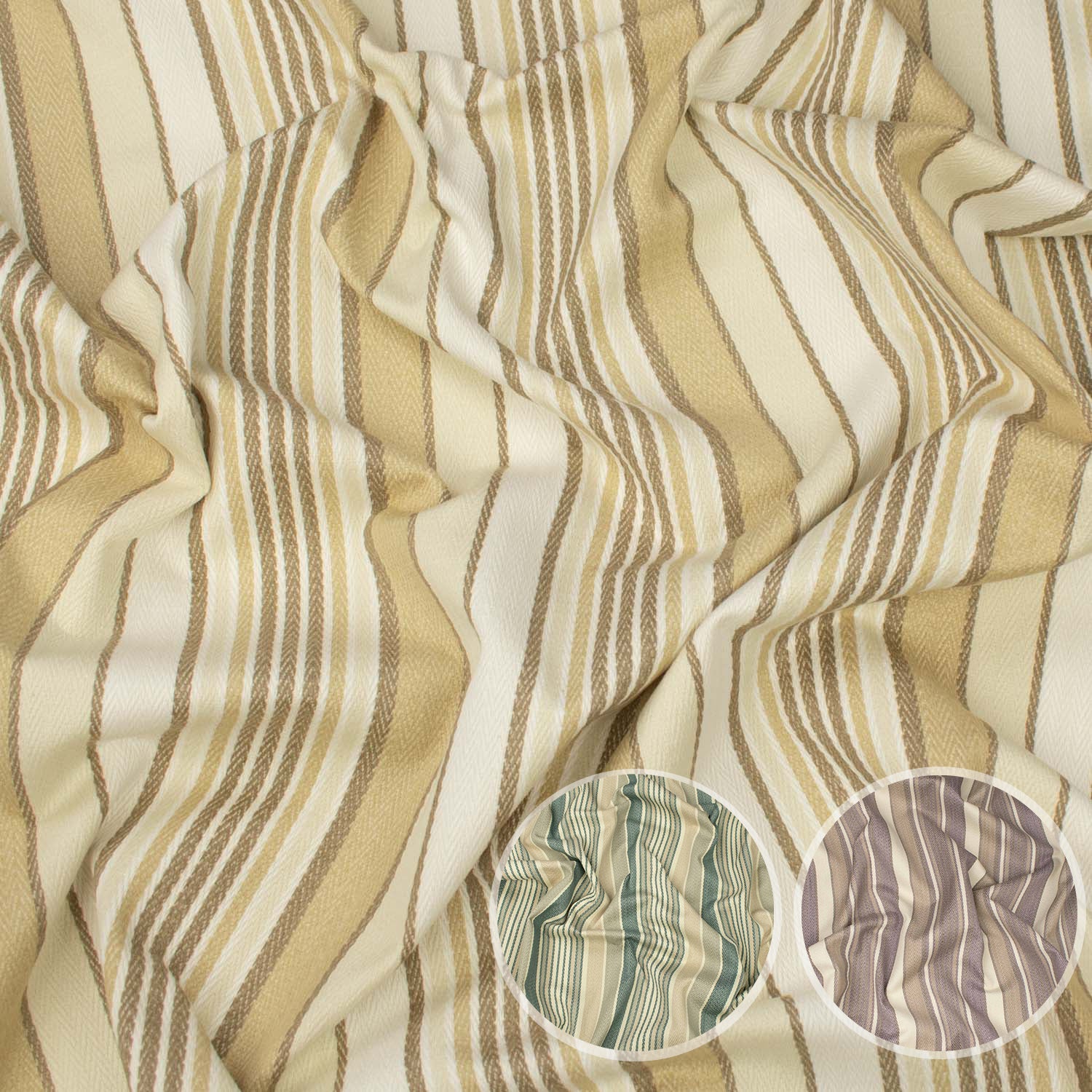 Oolong by Zepel - Curtaining/Upholstery Stripe Canvas