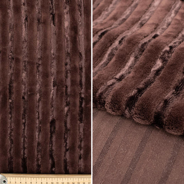 Patterned Plush Short Hair Faux Fur by 25CM - Image 11