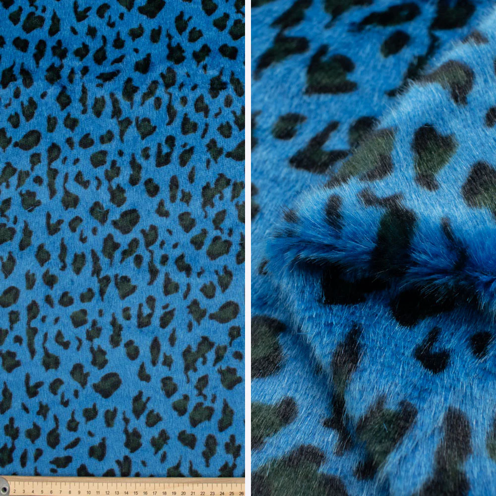 Patterned Plush Short Hair Faux Fur by 25CM - Image 7