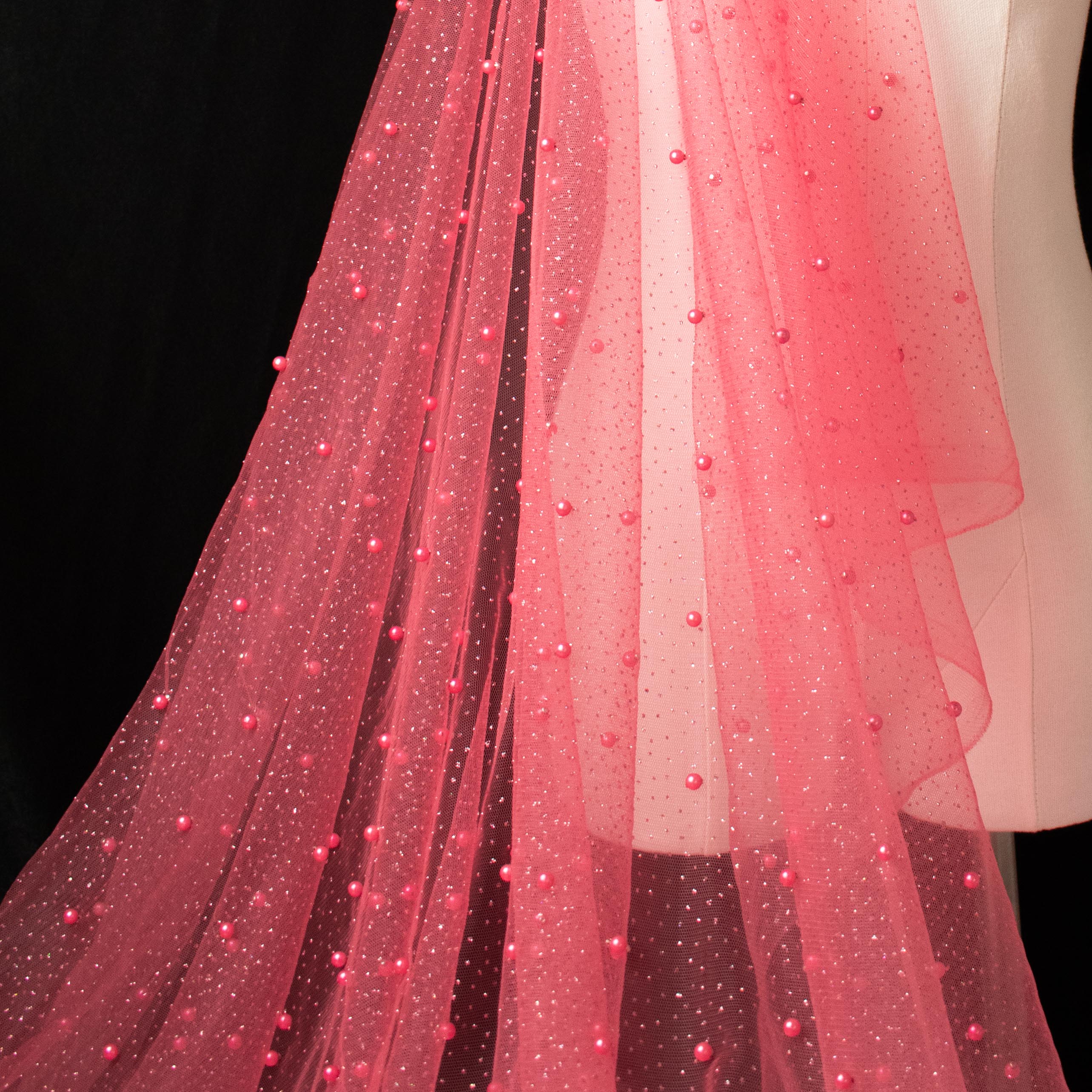 Glitter Tulle Pearl Netting - Image 16