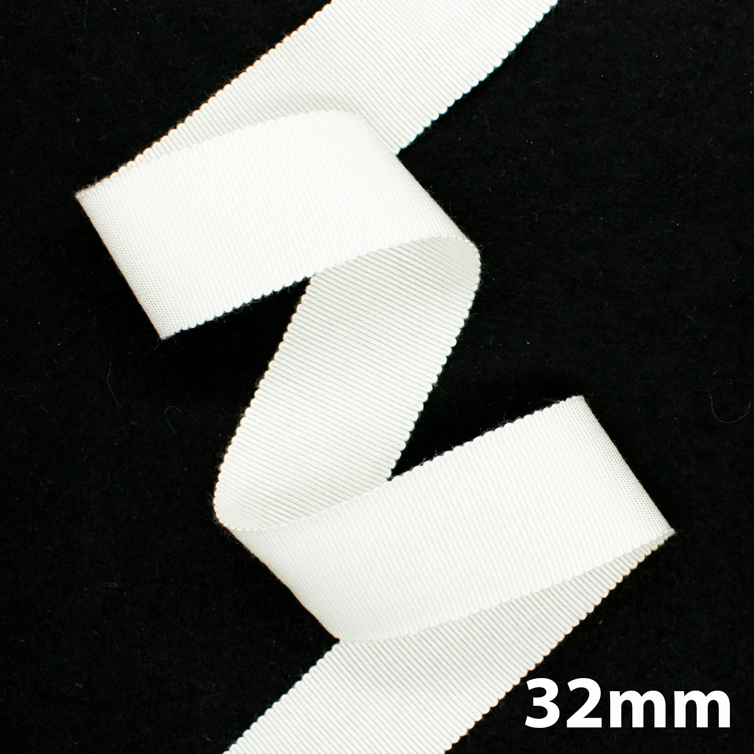 Petersham Grosgrain Ribbon Black & White - Image 21