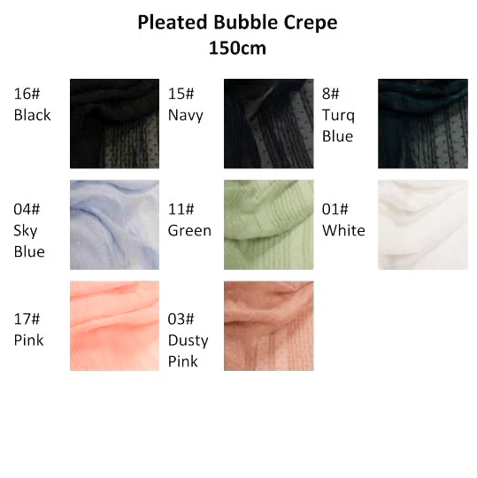 Pleated Bubble Crepe - Image 9