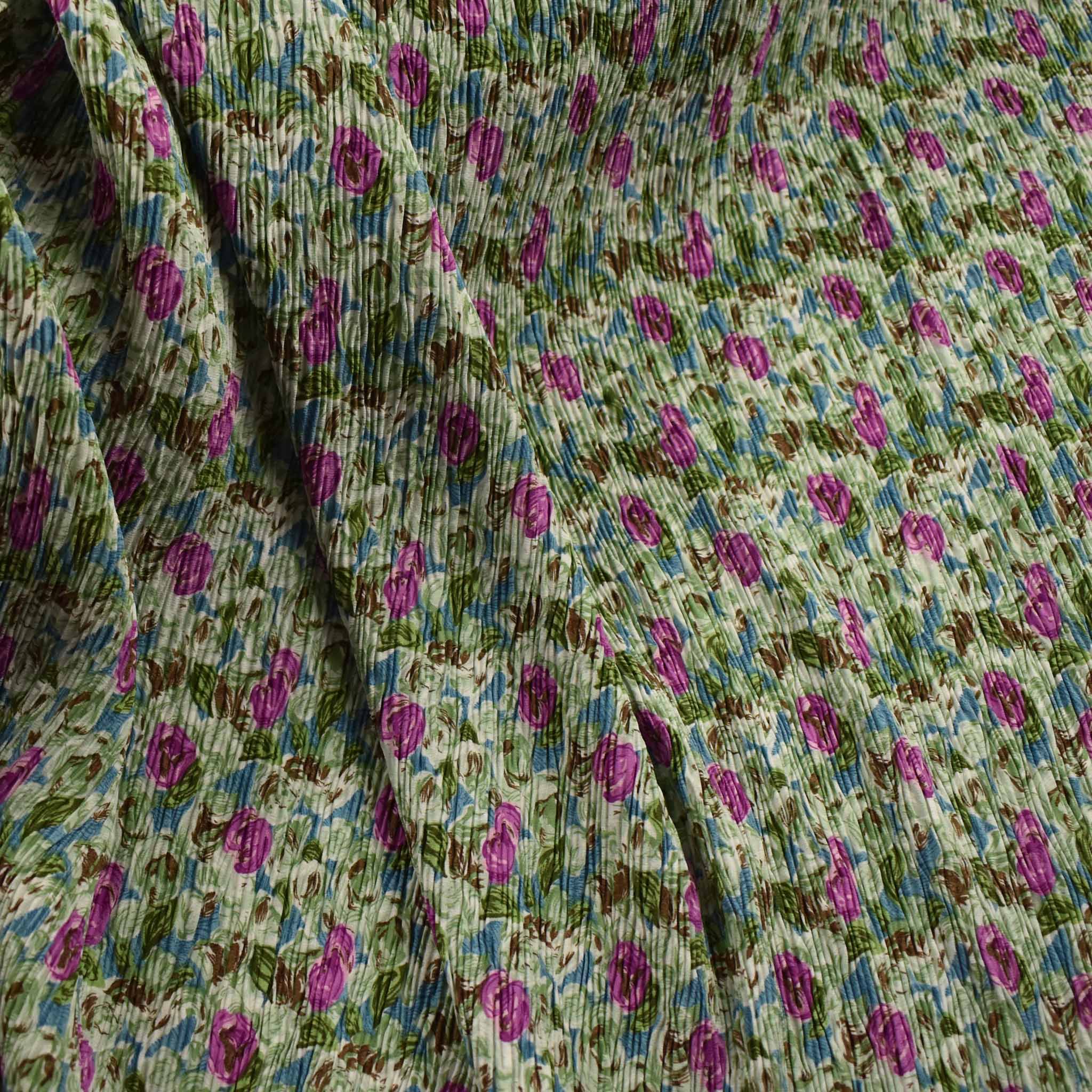 Pleated Floral Prints SS-28920 - Image 2