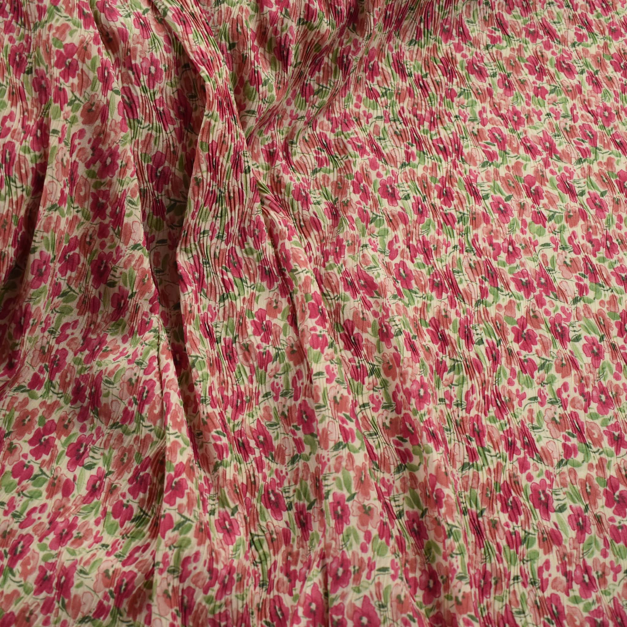Pleated Floral Prints SS-28922 - Image 3