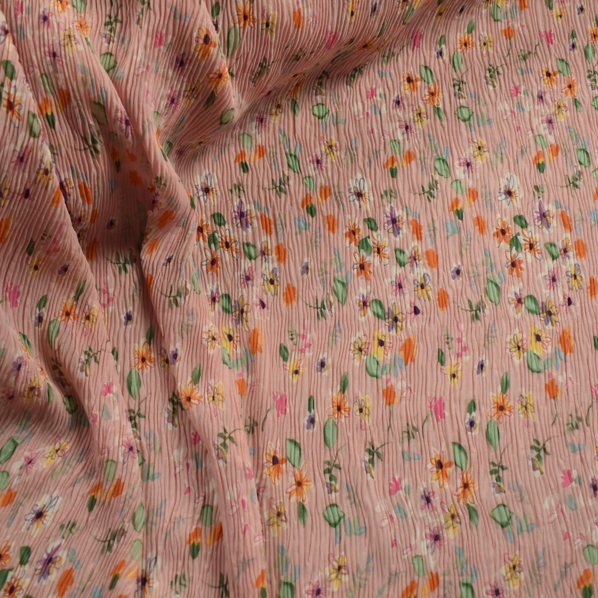 Pleated Floral Prints SS-28925 - Image 3