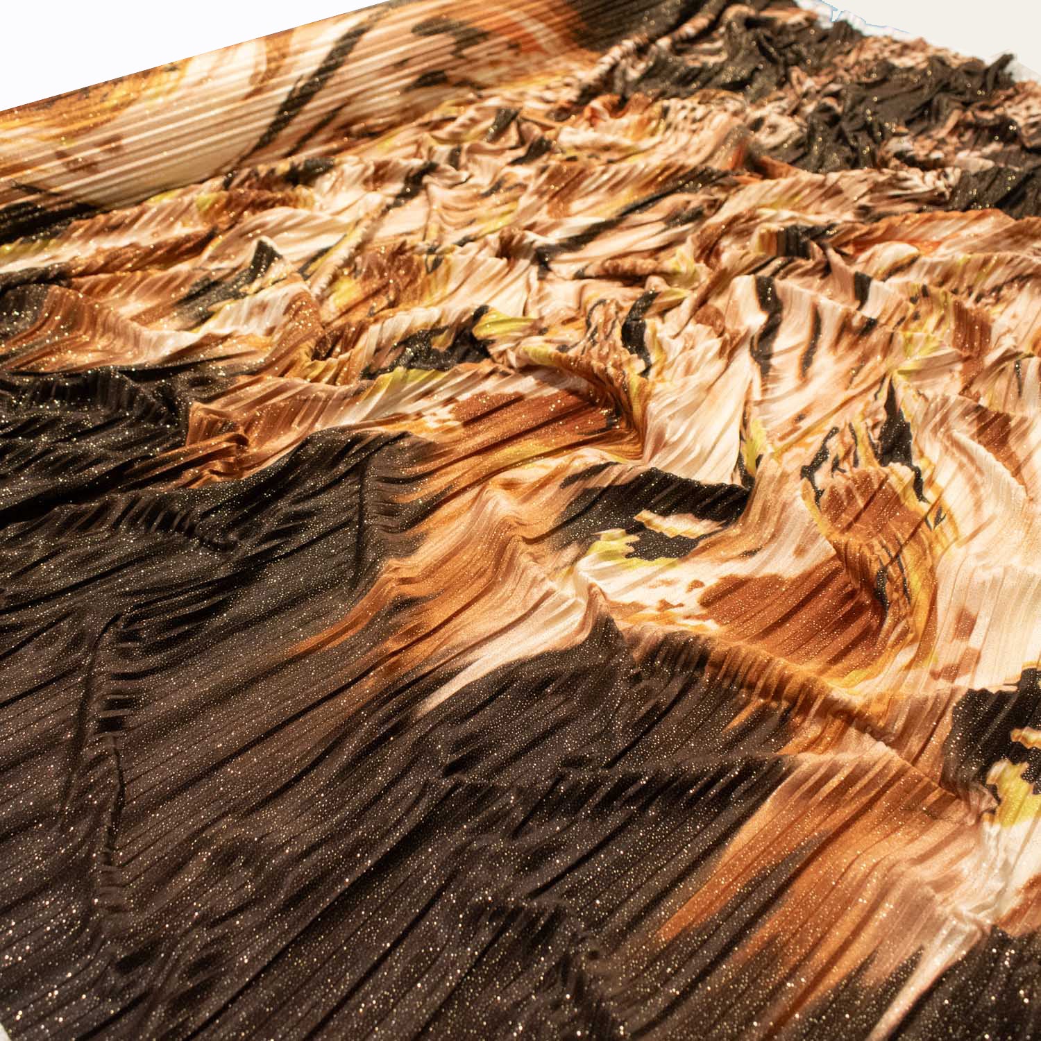 Pleated Glitter Satin Prints - Image 13