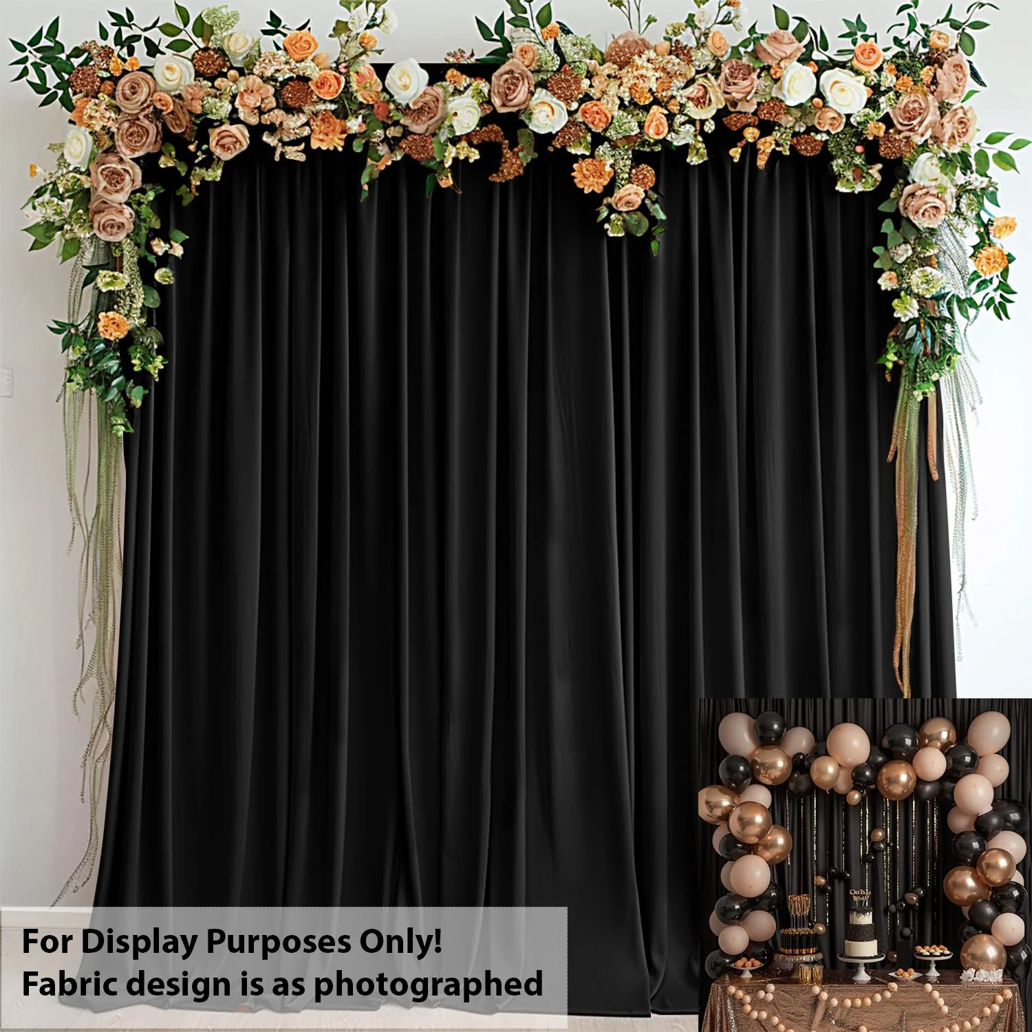 Pongee Lining – 50 Metre Roll Black & White (Bulk Draping & Event Use) - Image 6