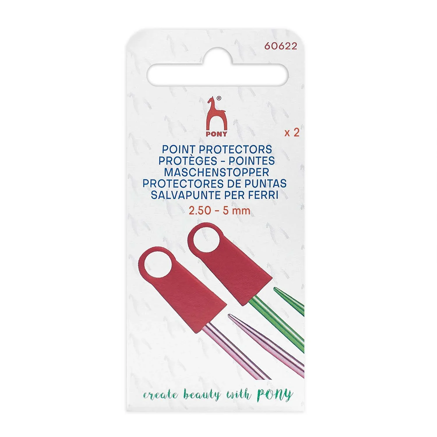Pony Knitting Needle Point Protectors 2.50-5 mm - Image 2