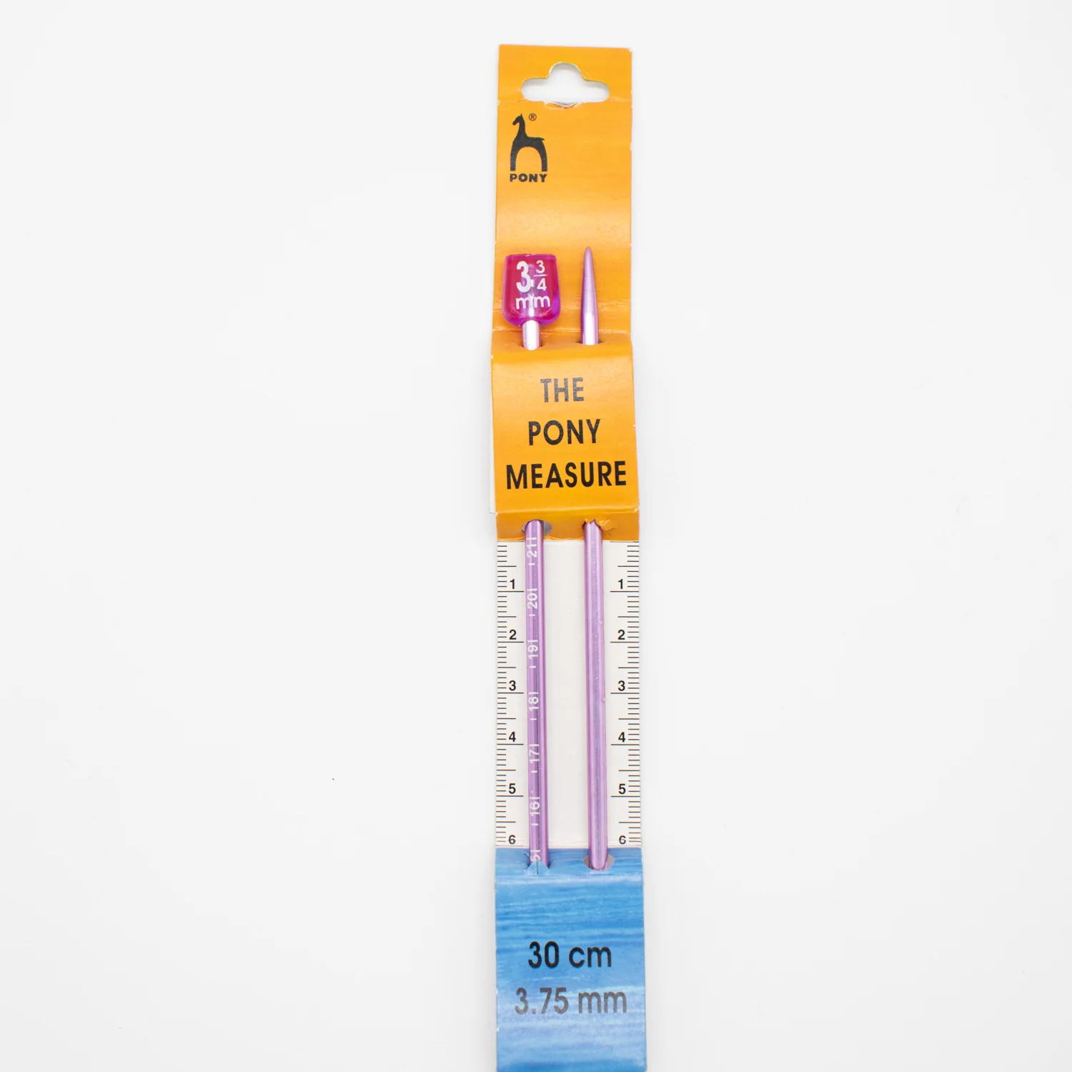 Pony Single Pointed Measure Knitting Needles 30cm - Image 2