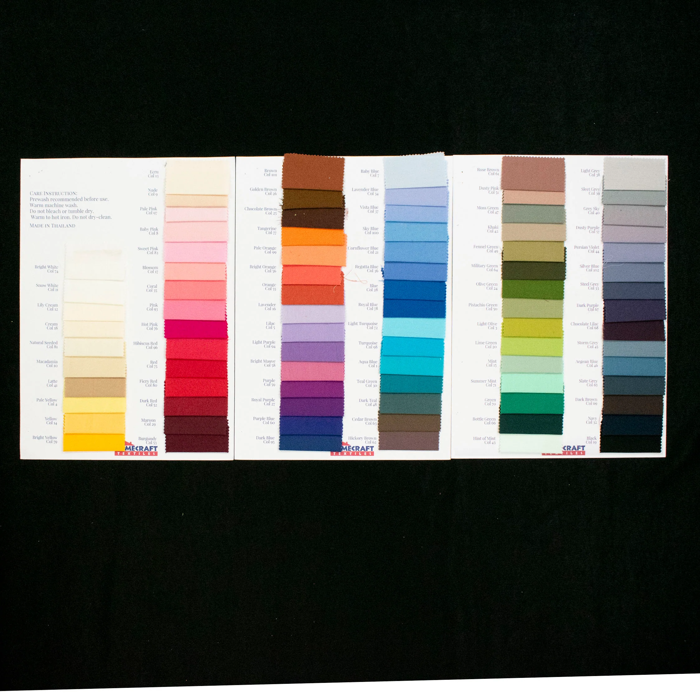 Premium 100% Cotton Solids Sample Book - Image 3