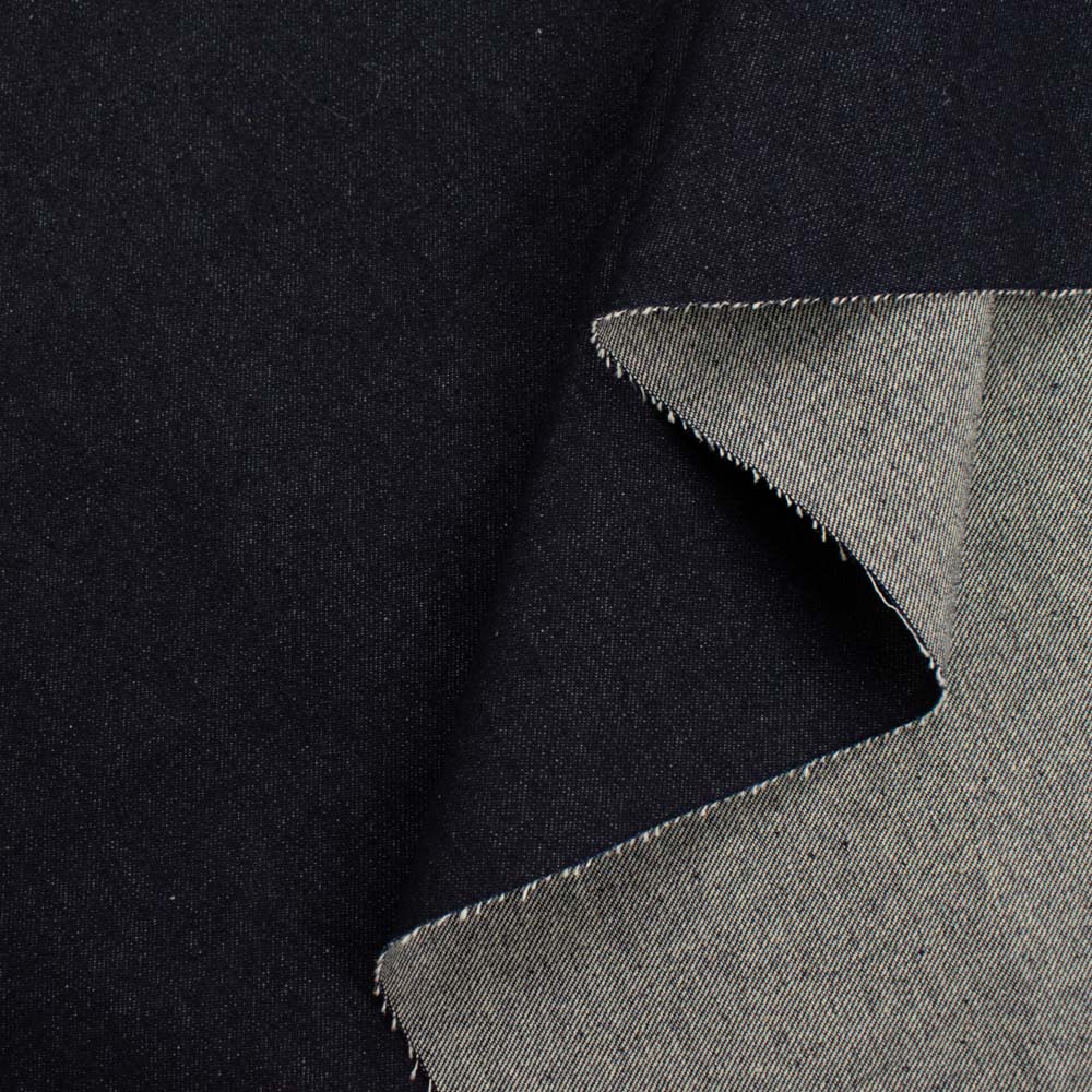 Premium Denim Medium Weight 10OZ Dark Navy Blue - Image 3