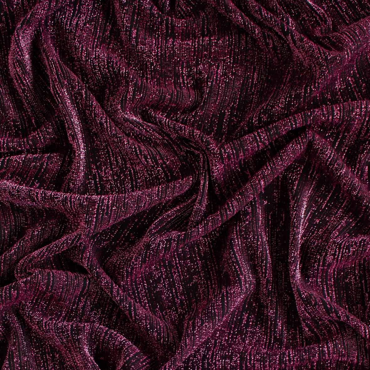 Premium Glitter Stripe Knit – Stretch Metallic Lurex Fabric - Image 6